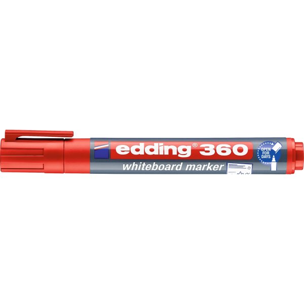 Edding 360 whiteboard marker, rød