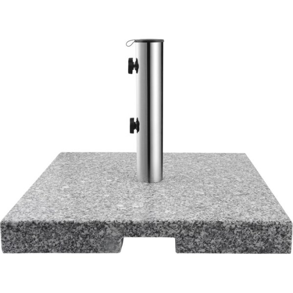 Parasolfod 50x50 i granit, Grå