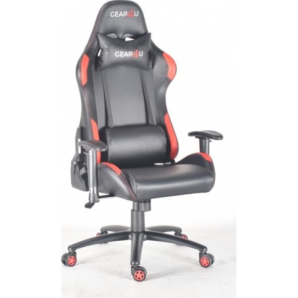 Gear4U Elite Pro gamerstol, sort/rød