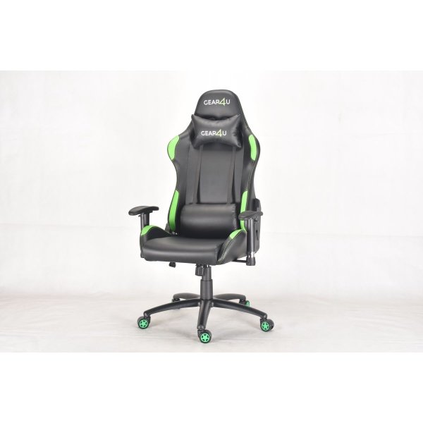 Gear4U Elite Pro gamerstol, sort/grøn
