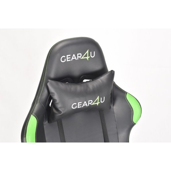 Gear4U Elite Pro gamerstol, sort/grøn