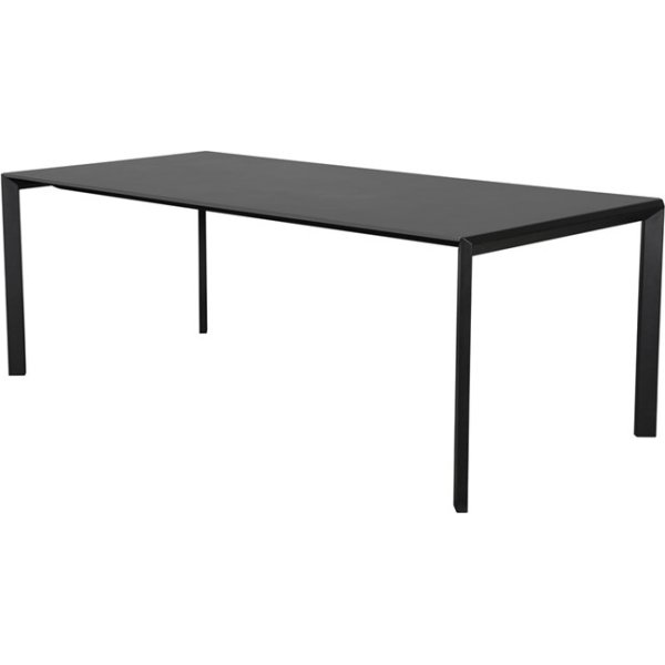 Adam havebord 200x90 cm, Durafit, Sort