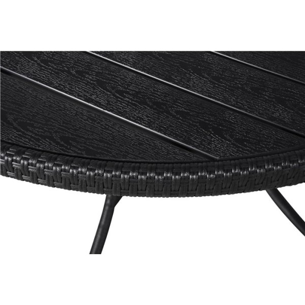 Magnus havebord Ø105 cm, Sort