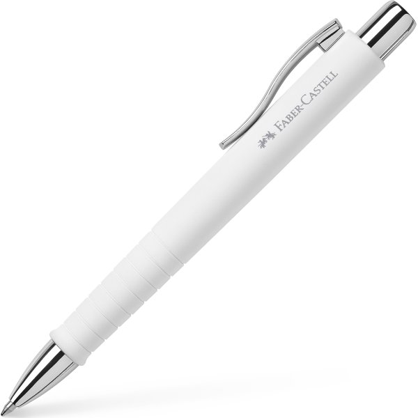 Faber-Castell Poly Ball XB kuglepen, hvid