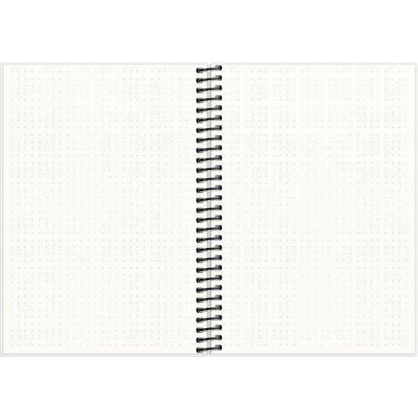 Mayland DotNotes Notesbog A5, spiralbundet, rosa