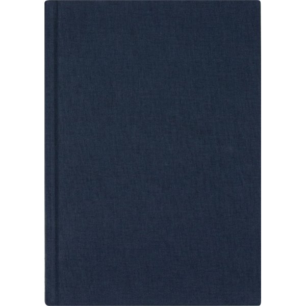 Mayland DotNotes Notesbog A4, tekstilpræg, blå