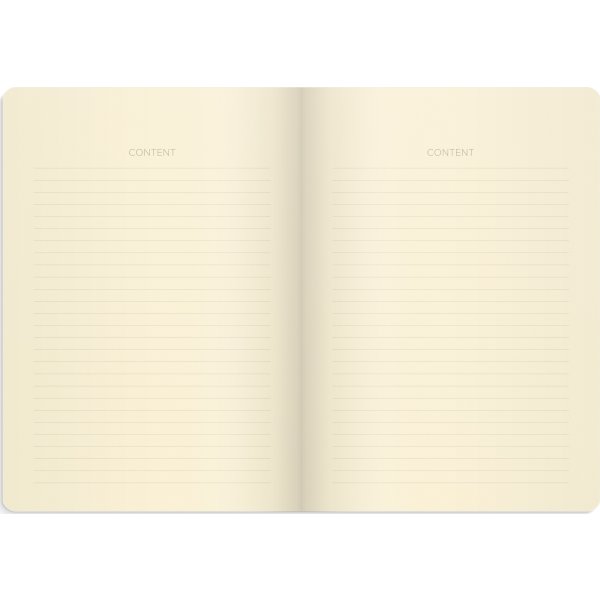 Mayland DotNotes Notesbog A5, tekstilpræg, lyseblå