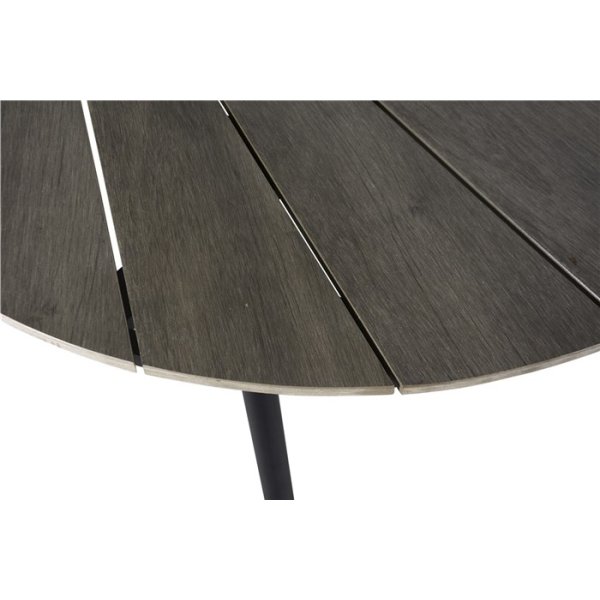 Ovalt havebord B103xL195 cm, sort