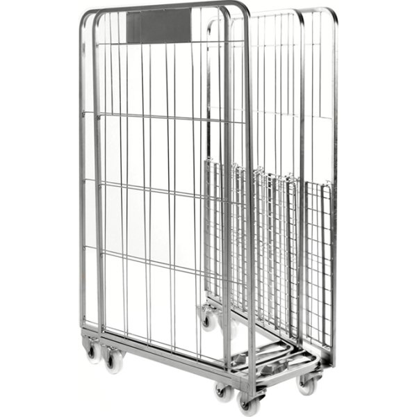 2-sidet rullecontainer, 700x800x1570 mm, Stabelbar