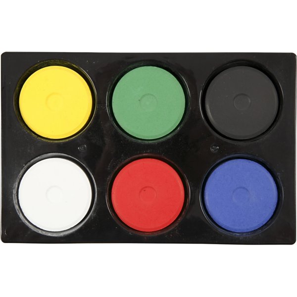 Colortime Vandfarve Sæt, 6 farver