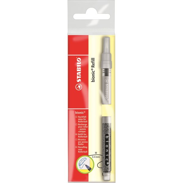 STABILO bionic roller refill 0,3 mm, sort