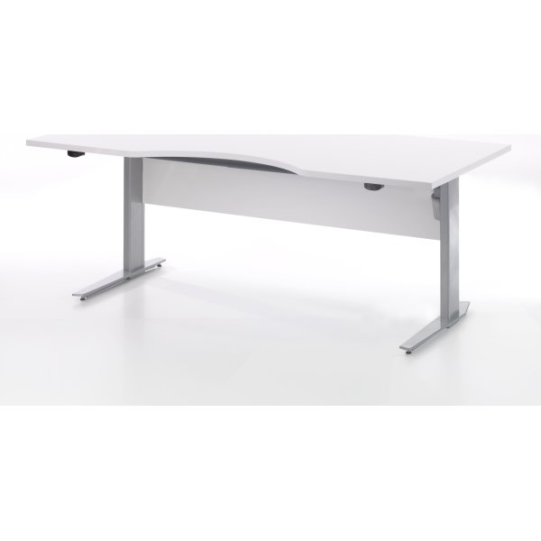 Budgetline hæve/sænkebord 180x90, hvid