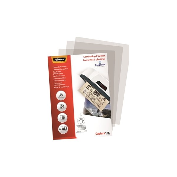 Fellowes Capture 125 mic A3 lamineringslomme gloss