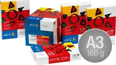4CC ColorCopy laserpapir A3/160g/250ark