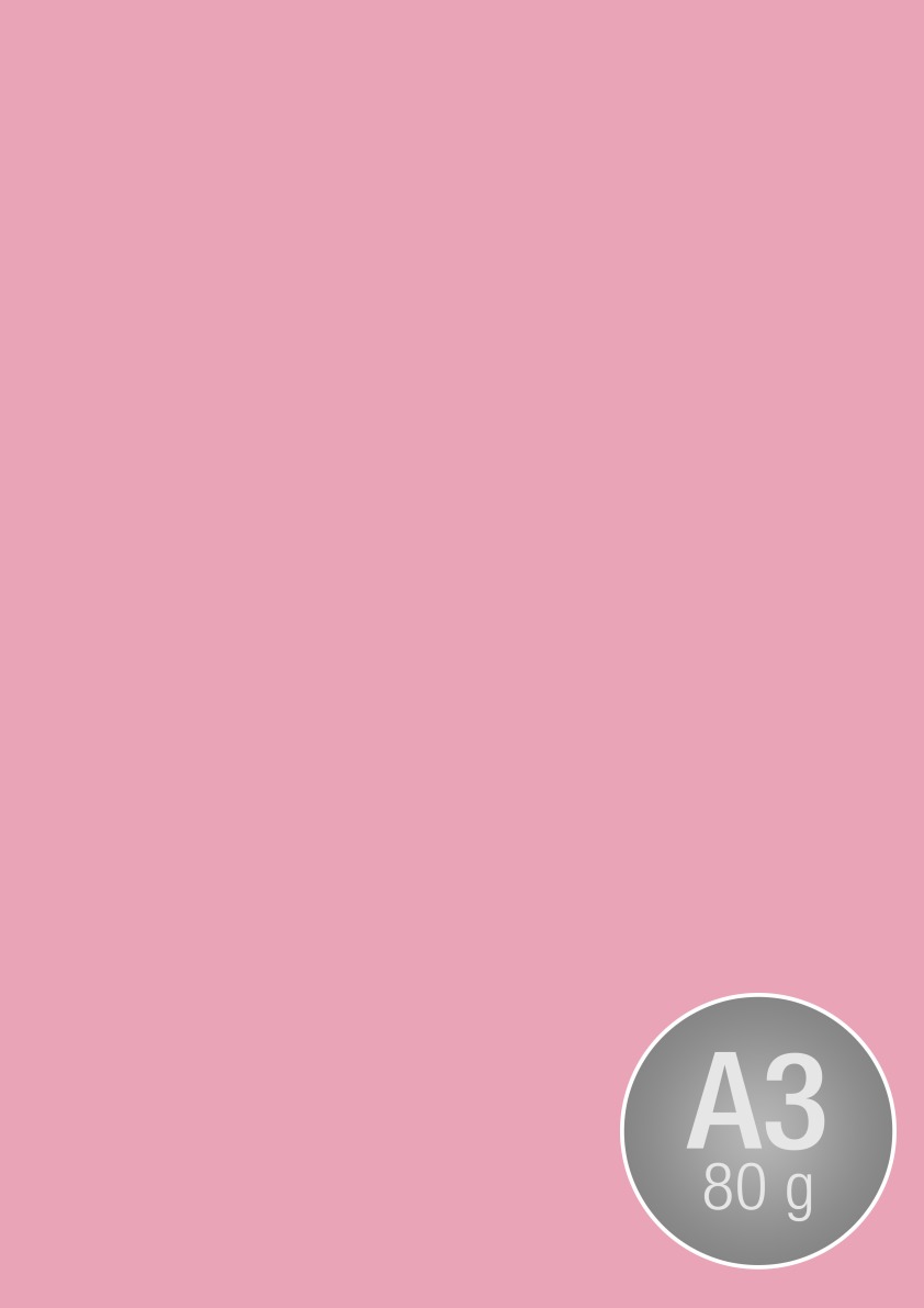 Image Coloraction A3, 80g, 500ark, Pale Pink