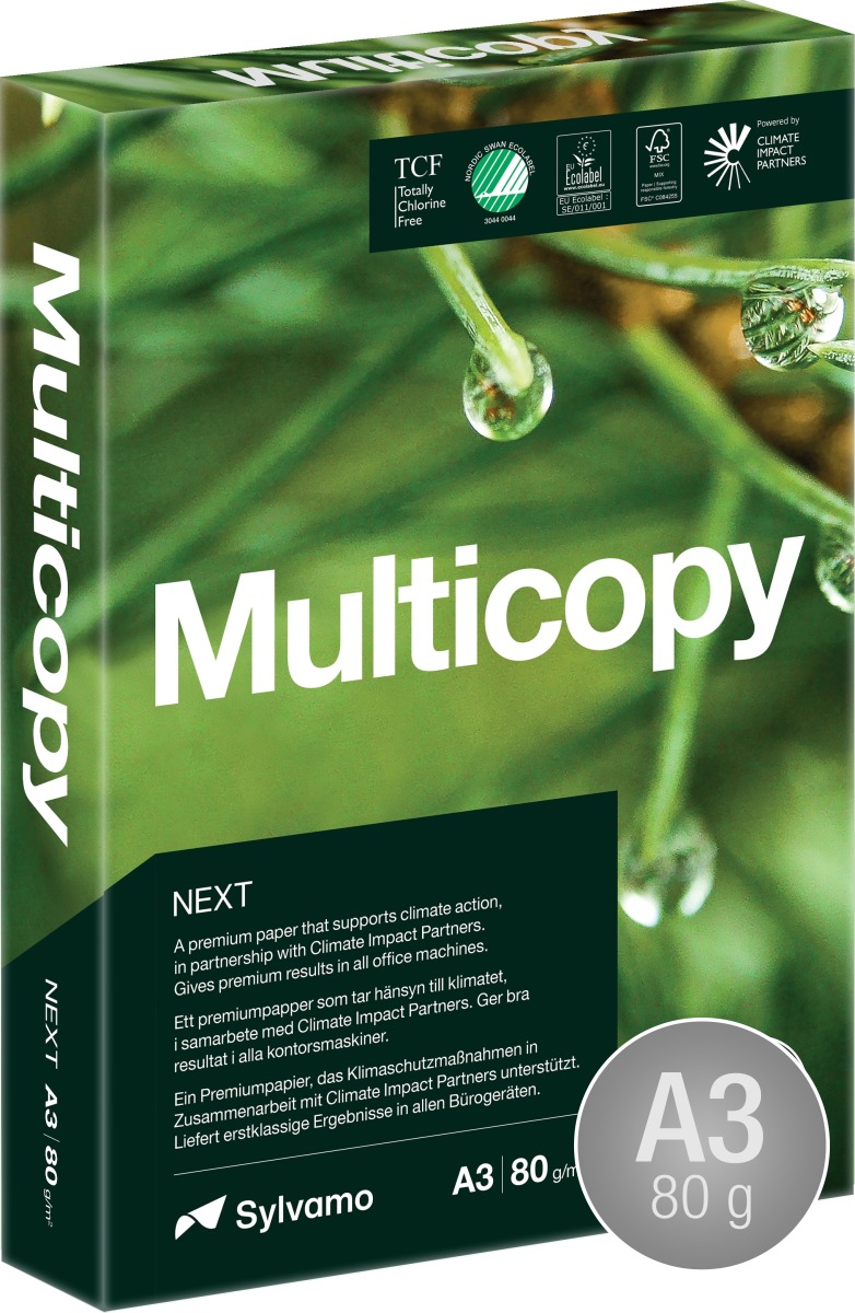 Multicopy Next Kopipapir A3/80g/500ark