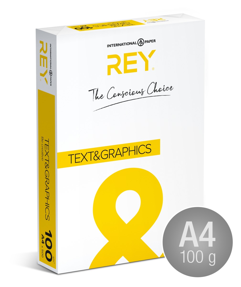 Rey Text & Graphics Kopipapir A4/100g/500ark