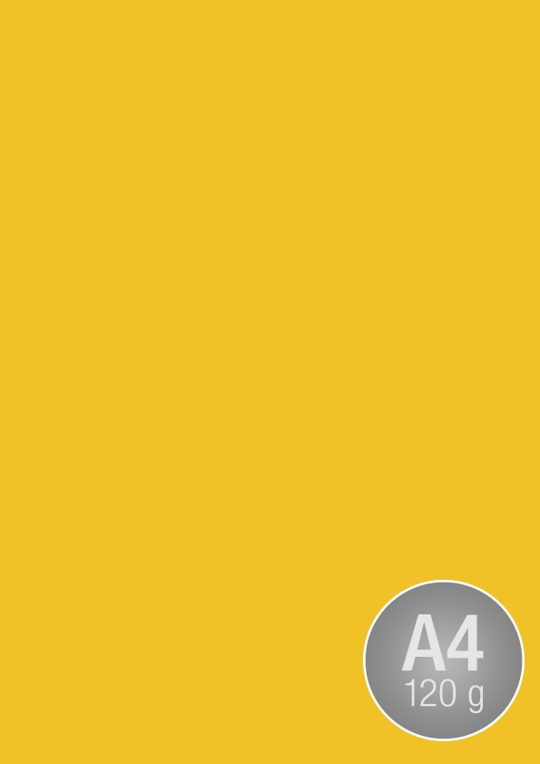 Image Coloraction A4, 120g, 250ark, Dark yellow