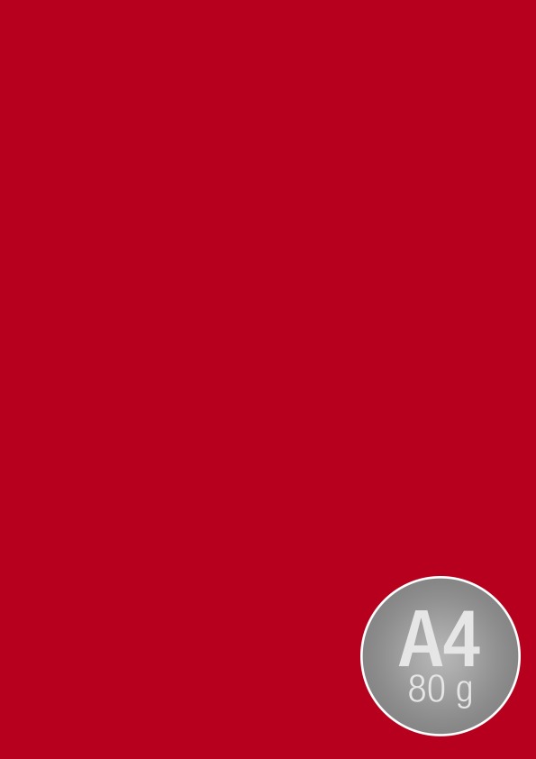 Image Coloraction A4, 80g, 500ark, Deep Red