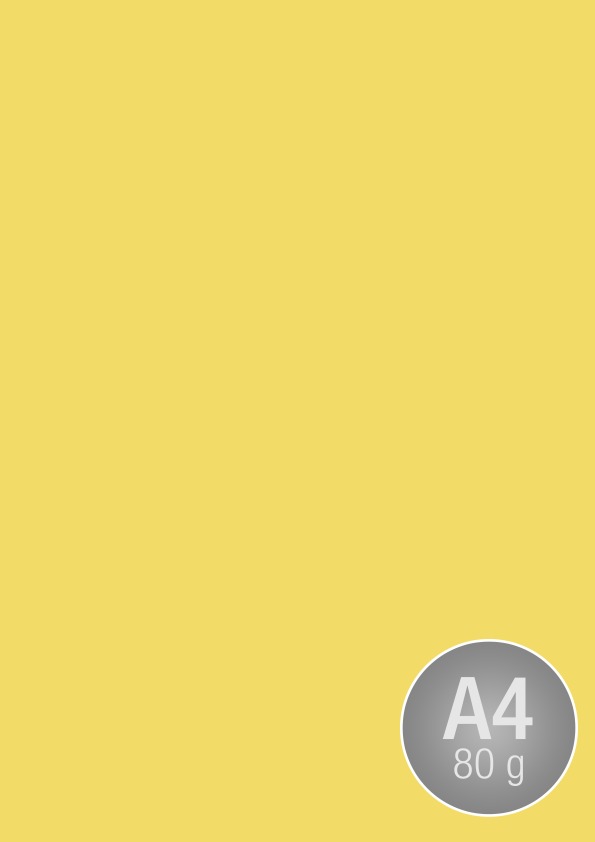 Image Coloraction A4, 80g, 500ark, Deep Yellow