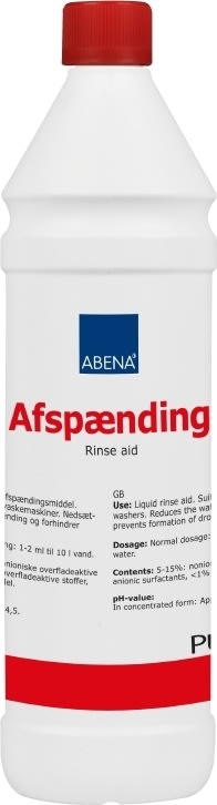 Afspændingsmiddel til opvaskemaskine, 1 liter