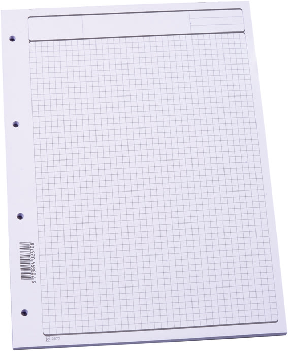 Arbejdsblok | A4 | Kvadreret