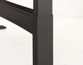 Easy stand 180 hæve/sænkebord centerbue , bøg/sort