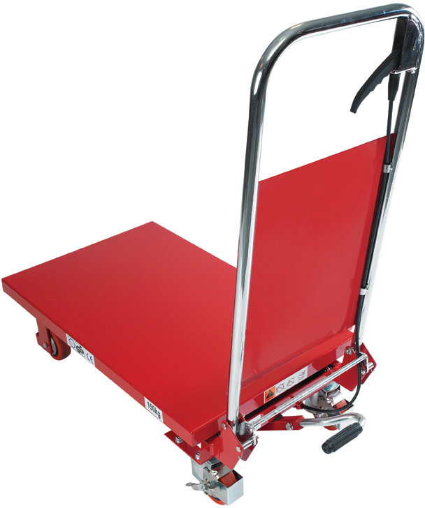 Mobilt løftebord med fodpumpe, 150 kg, 225-740 mm