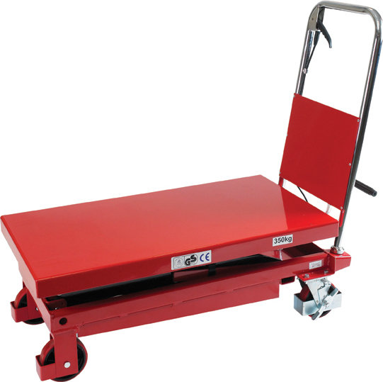 Mobilt løftebord højt løft, 350 kg, 350-1300 mm