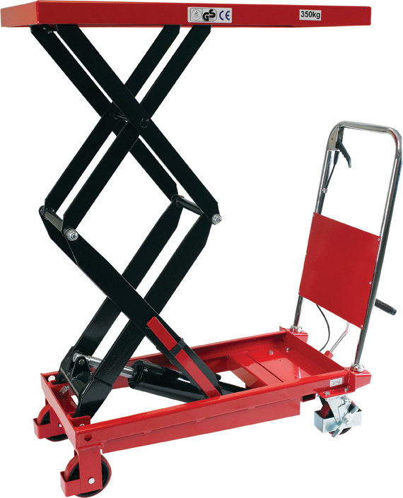 Mobilt løftebord højt løft, 350 kg, 350-1300 mm