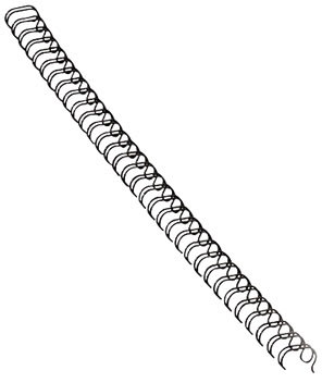Fellowes metal spiralryg A4, 34 rings, 6mm, sort