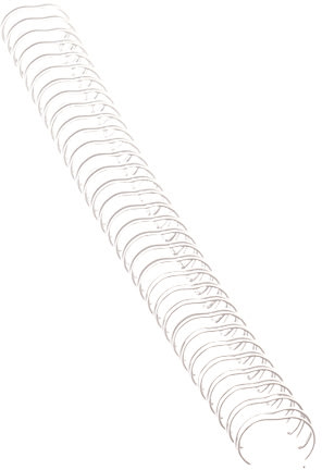 Fellowes metal spiralryg A4, 34 rings, 8mm, hvid