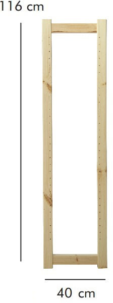 ABC Reolstige HxD: 116x40 cm, natur