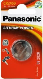 Panasonic CR2450 knapcelle batteri