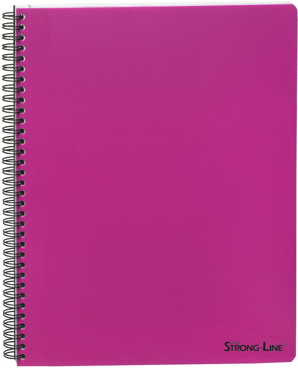 Bantex Strong-Line kollegieblok A4, linjeret, pink