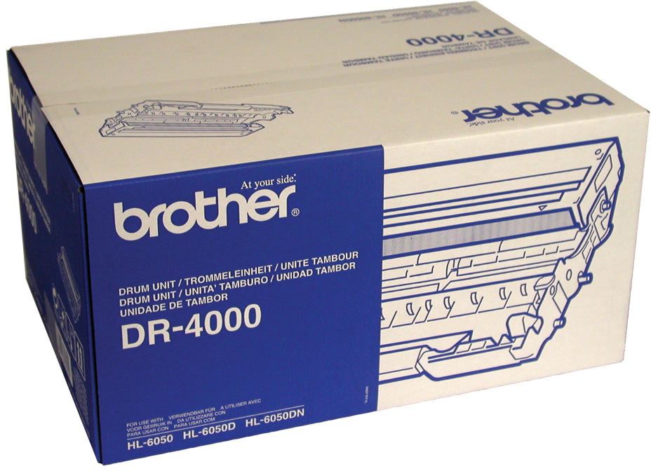 Brother DR4000 lasertromle, sort, 30000s