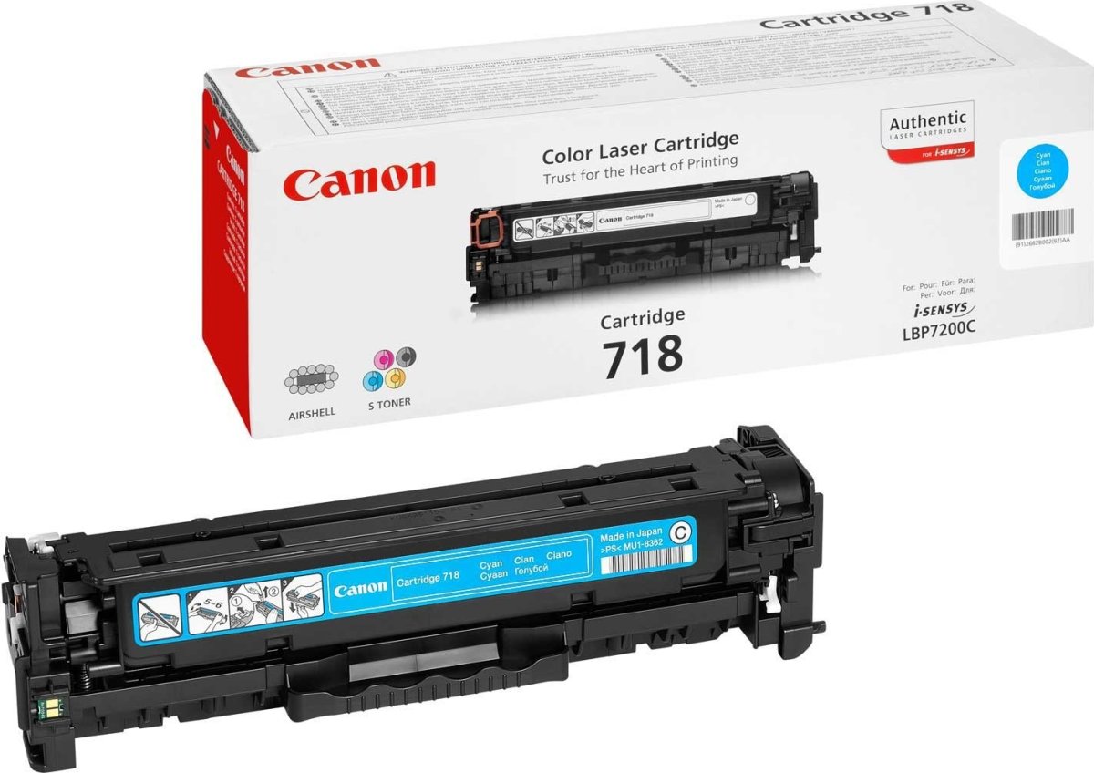 Canon nr.718C/2661B002AA lasertoner, blå, 2900s
