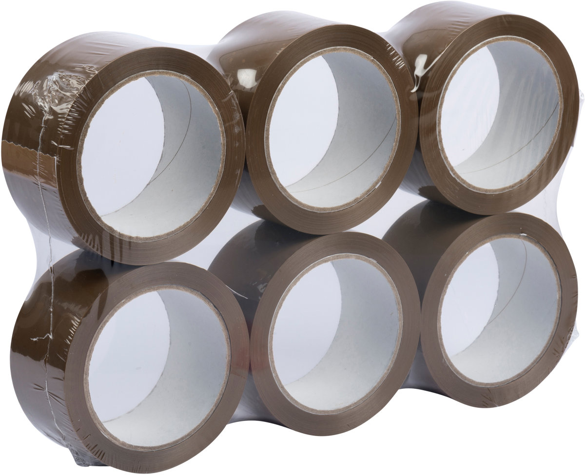 Lomax Pakketape LN | PP | 50 mm x 66 m | Brun