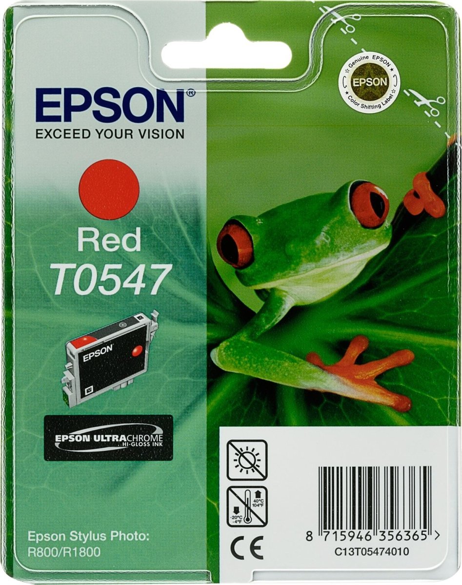Epson nr.T0547/C13T05474010 blækpatron, mørk rød
