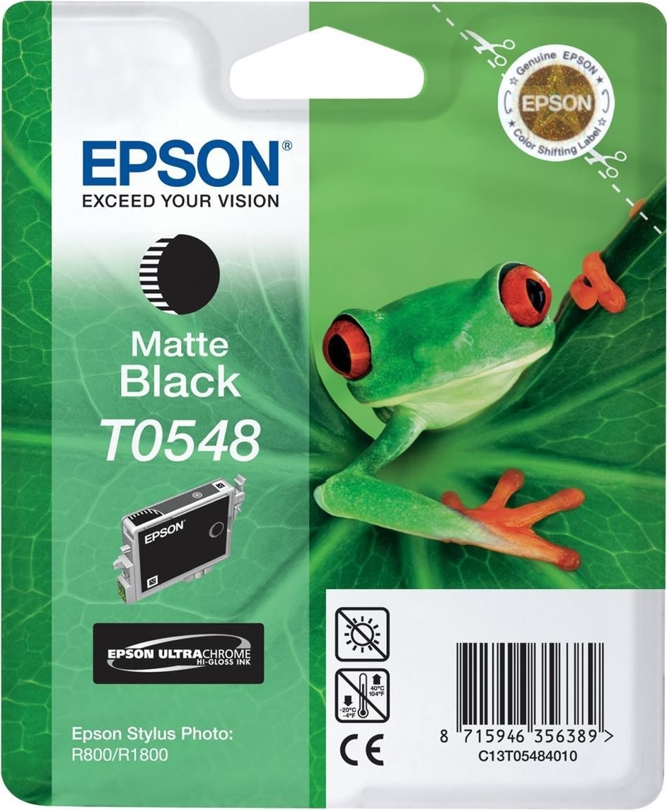 Epson nr.T0548/C13T05481010 blækpatron, mat sort