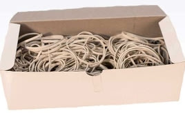 Elastikker | Hvid | 220x5 mm | 500 g