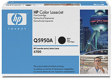 HP 643A/Q5950A lasertoner, sort, 11000s