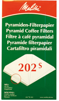 Melitta Kaffefilter nr 202, 100 stk, pyramide