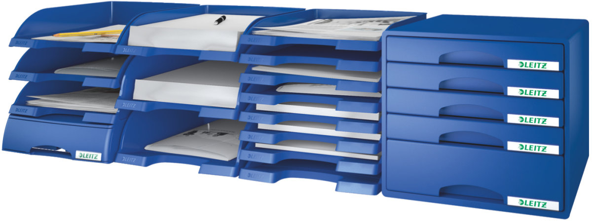 Leitz Plus Brevbakke | Slim | Sort