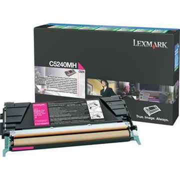 Lexmark 00C5240MH lasertoner, rød, 5000s