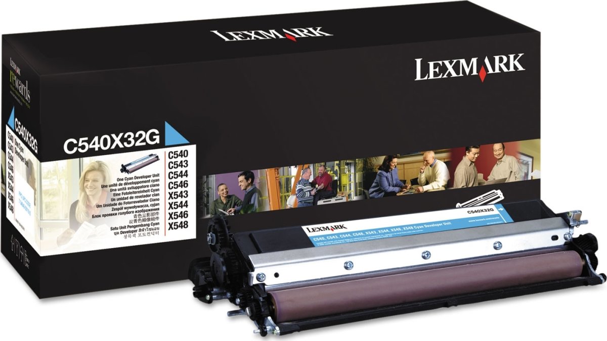 Lexmark 0C540X32G lasertromle, blå, 30000s