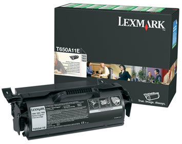 Lexmark 0T650A11E lasertoner, sort, 7000s