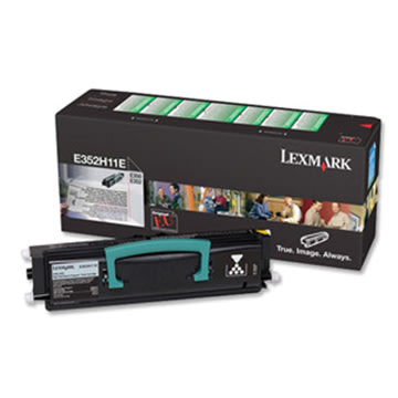 Lexmark E352H11E lasertoner, sort, 9000s