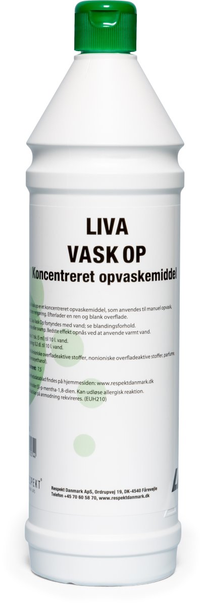 Liva "Vask Op" Opvaskemiddel, 1 liter