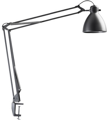 Luxo L-1 arkitektlampe, aluminiumsgrå